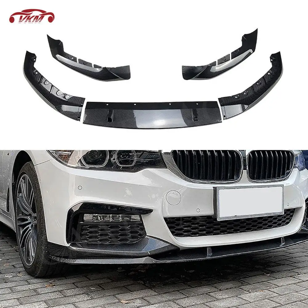 

Front Lip Spoiler Bumper Chin Splitter Flaps for BMW 5 Series G30 Pre M Sport 2018 2019 2020 Car Styling Decorative Accessories