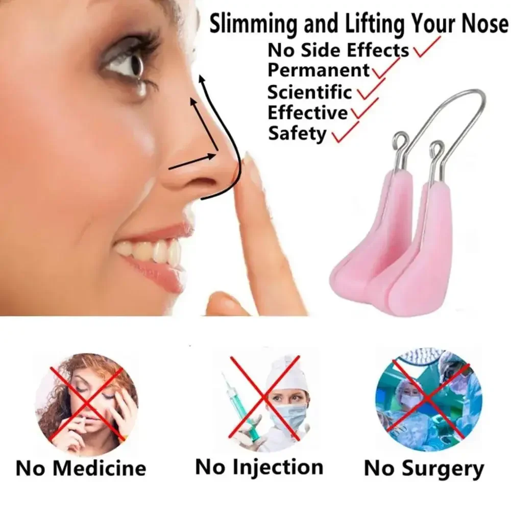 1Pc Nose Shaper Lifter Clip Nose Beauty Up Lifting Slimming Tools Straightener Corrector Nose Soft Rhinoplasty Bridge Device