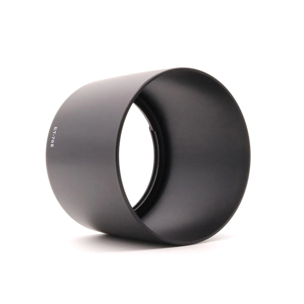 Camera Lens Hood para Canon, ET-78 II ET78II, EF 135mm, F/2 L USM, EF 180mm, baioneta macro de plástico preto, boa substituição