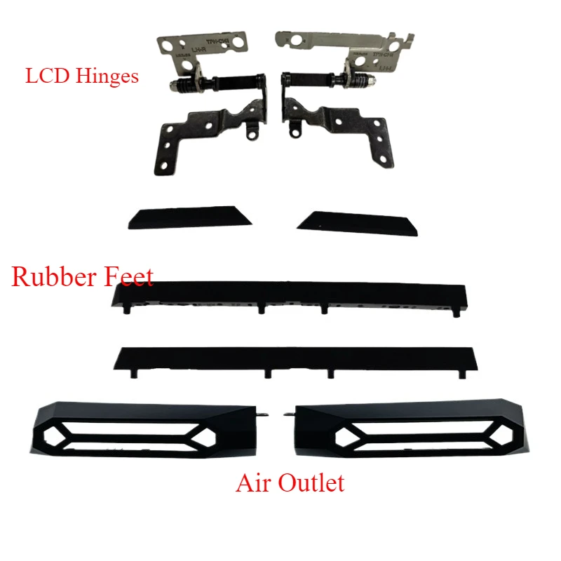 

New For HP Pavilion 15-DK 15T-DK TPN-C141 L56911-001 AM2K8000100 Bottom Case Rubber Feet Pad LCD Hinges Shaft Cover Air Outlet