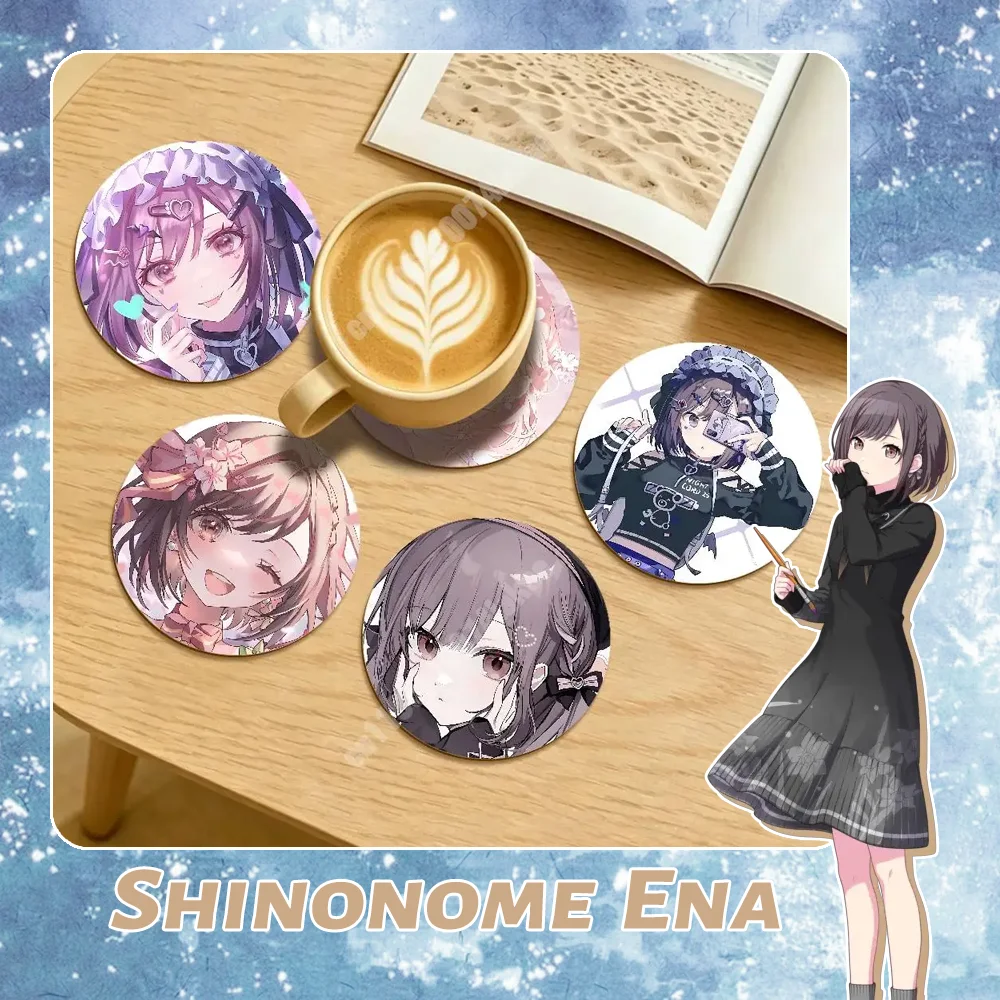 

Ena Shinonome Nightcord 25 Round Coaster for Drink Cup Modern Workspace Touch Dining Table Decoration