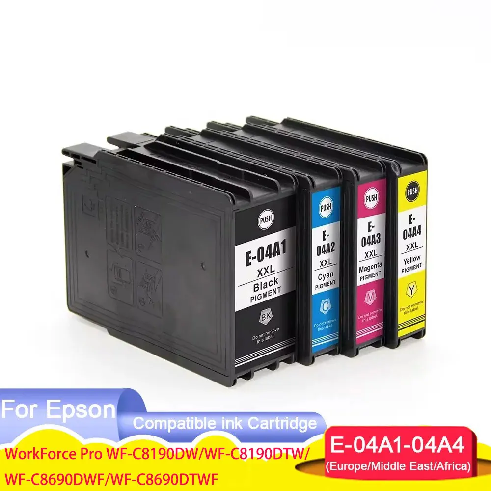 

T04A1 T04A2 T04A3 04A T04A Цветной струйный картридж премиум-класса для принтера Epson WorkForce Pro WF-C8190DW WF-C8690DWF