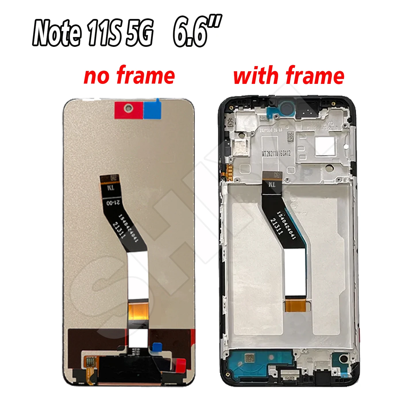 Original para Redmi Note 11S 4G 2201117 LCD SG para Xiaomi Redmi Note 11S 5G 22031116 Digitalizador de pantalla Note11s de pantalla táctil LCD BG