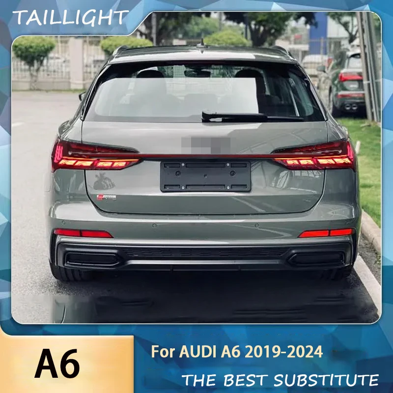 Car Tail Lamp Accessories For Audi A6 C8 2019-2023 Upgrade NEW Audi Horch Tail Lamp LED Dynamic Turn Signal Lamp Auto Assembly