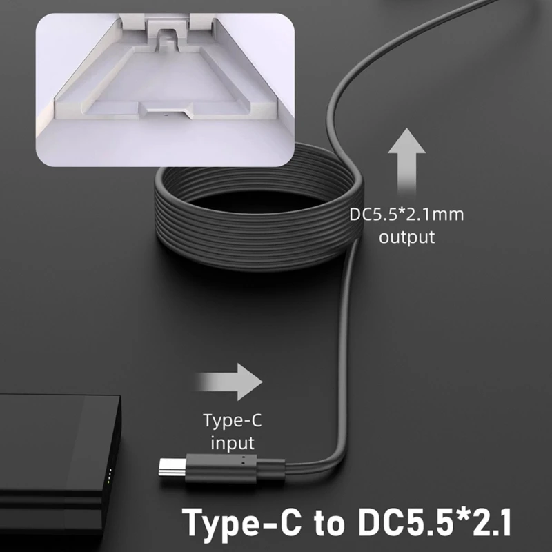 50 سنتيمتر 200 سنتيمتر 300 سنتيمتر 10 متر نوع-c ذكر إلى 5.5*2.1 مللي متر أنثى تمديد كابلات تيار مستمر موصل الطاقة 5.5x2.1 محول USB نوع C محول