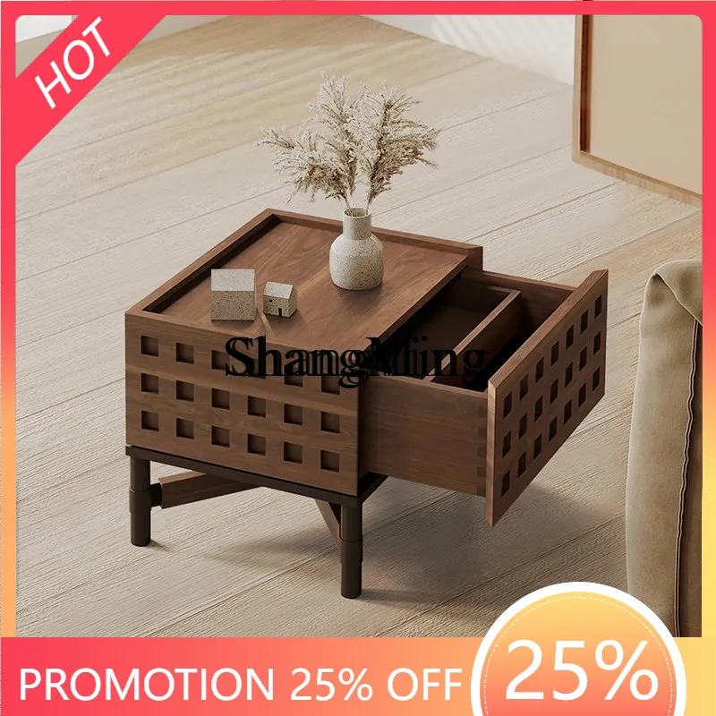 

CL table master bedroom small cabinet solid wood creative sofa side several storage cabinets