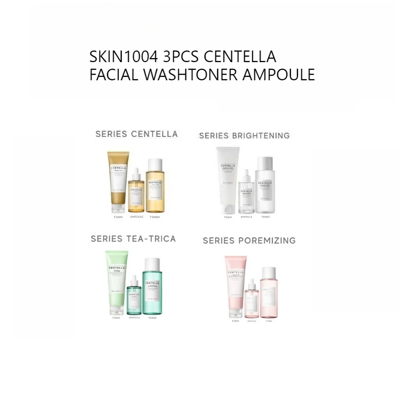 

Korean SKIN1004 Centella Set Madagascar Moisturize Toner Serum Whitening Cream Face Wash Cleansing Oil Essence Skincare 3pc