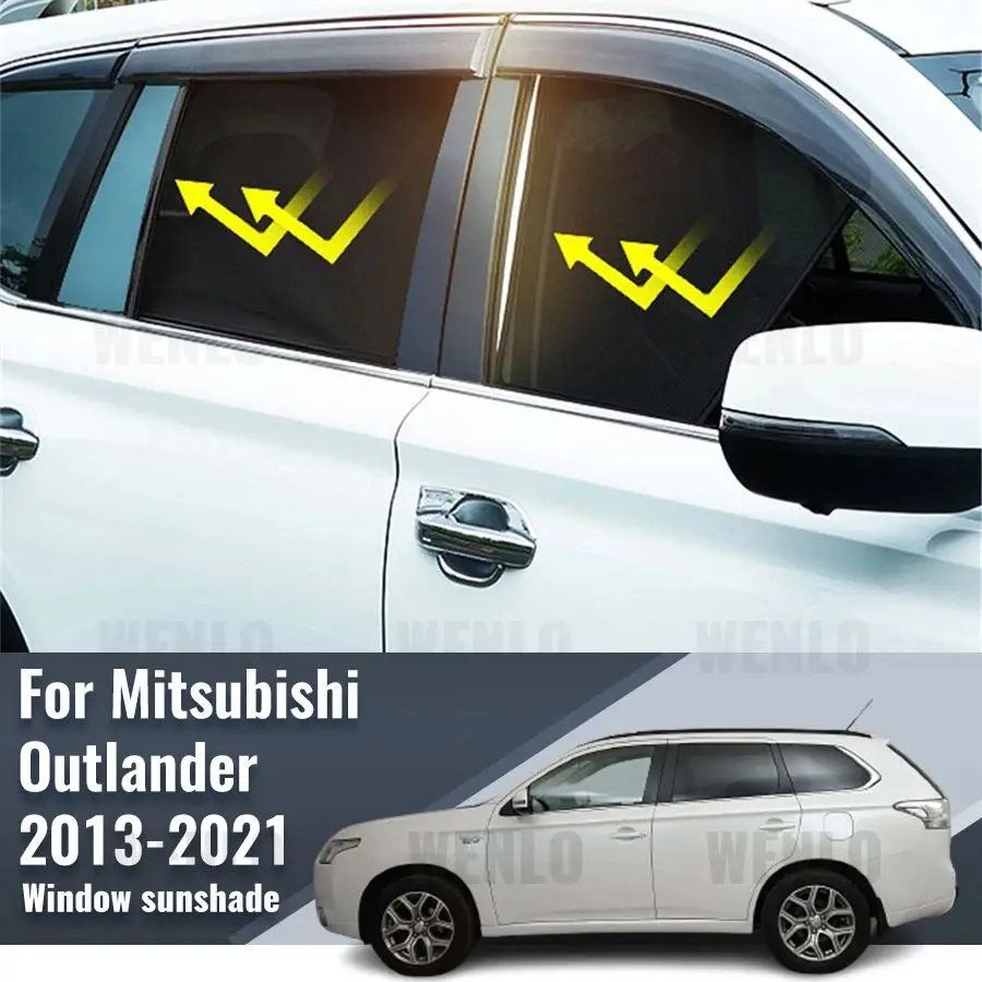 

For Mitsubishi Outlander 2013-2021 Car Sunshade Visor Front Windshield Frame Curtain Rear Side Baby Window Sun Shade