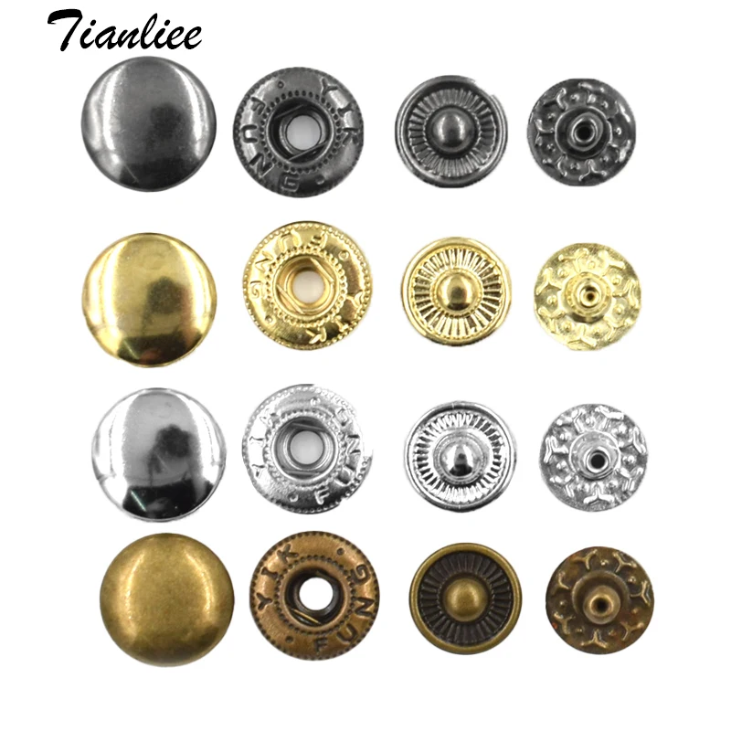 

100Sets 831/633/655 Metal Button Beautiful Baby Buttons For Clothing Jacket For Backpack Dolls Crafts Decorative Elegant Buttons