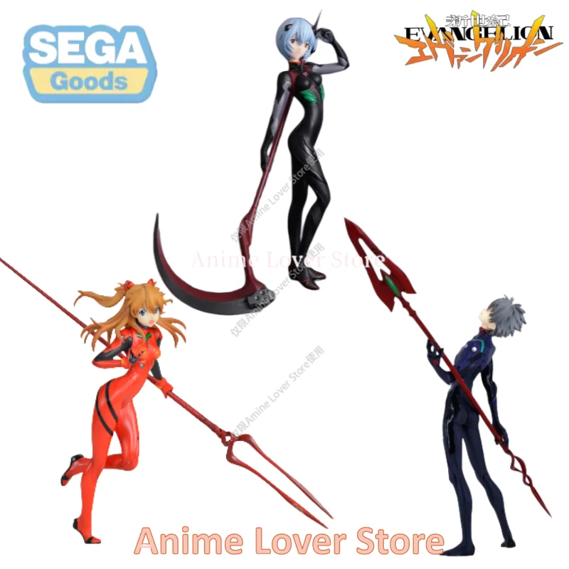 In Stock Original SeGa EVANGELION Anime Figure Asuka Langley Soryu Nagisa Kaworu Ayanami Rei Collectible Model Ornaments