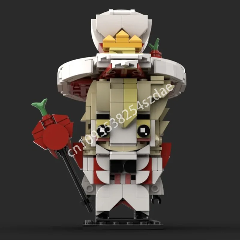 

437 шт. MOC Люцифер Морнингстар Brickheadz строительные блоки Рождественская игрушка подарок коллекционер подростковый день рождения STEM образовательные