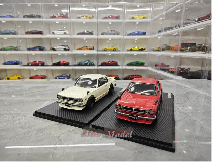 IG 1/18 For Nissan Skyline 2000GTR JDM Resin Diecast Model Car Simulation Toys Boys Birthday Gifts Hobby Display Collection Red