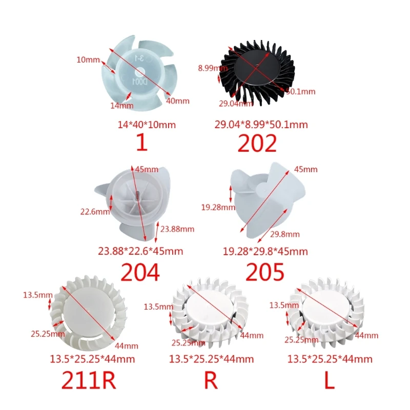 

24-Blade Propeller Fan Fan Thrust Propeller Turbofan Wind Propeller DIY Model Toy Accessories Dropshipping