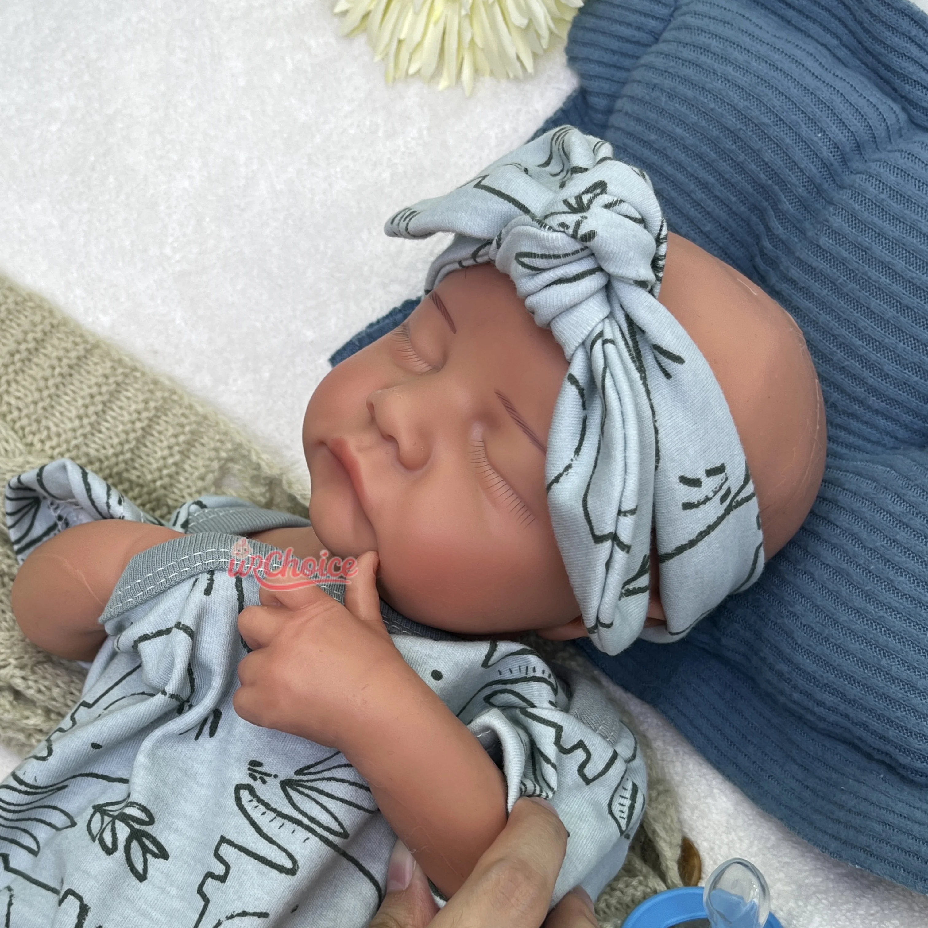 ตุ๊กตาซิลิโคนรีบอร์นผิวสีเข้ม ขนาด 18 นิ้ว เด็กผู้ชาย ทำมือเหมือนจริง สำหรับเป็นเพื่อนเล่นทางอารมณ์