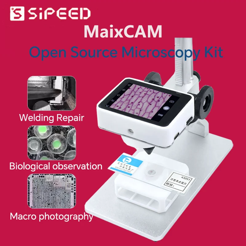 

Sipeed MaixCAM электронный микроскоп с открытым исходным кодом портативный высокой четкости с большим увеличением для учащихся начальной и средней школы