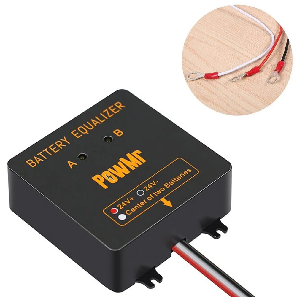 

Battery Equalizer Voltage Balancer, 24V for Motorcycles, Stable Charging, Prolong Battery Life, Suitable for Solar Power Systems