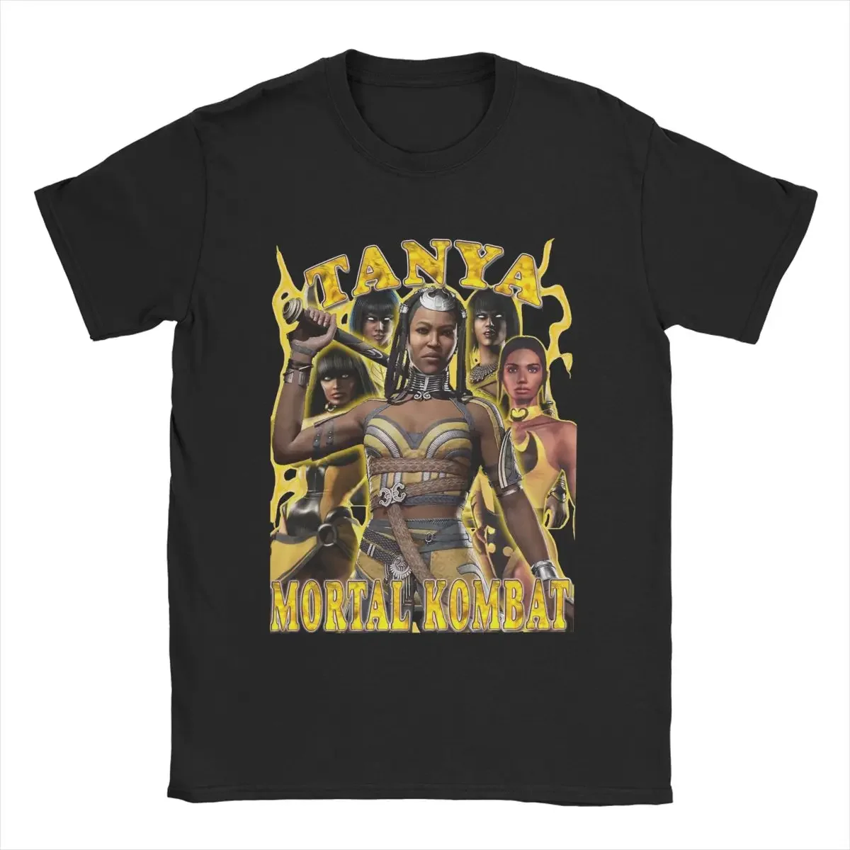 Mortal Kombat 1 Tanya T-Shirt for Men Novelty 100% Cotton Tee Shirt O Neck Short Sleeve T Shirts Plus Size Clothes