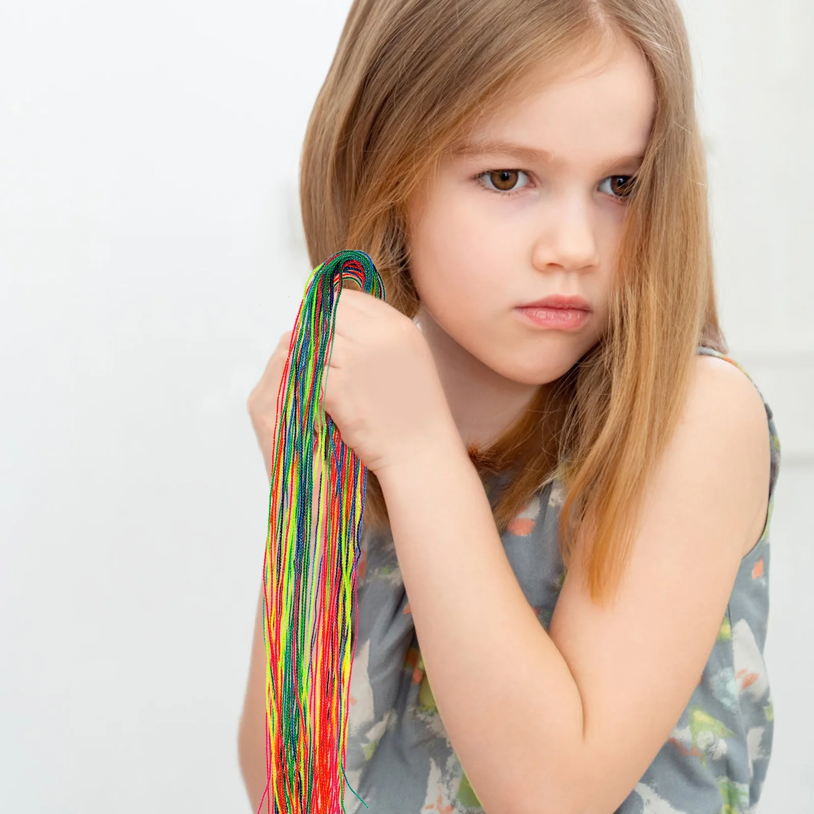 

30pcs Hair Strings Soft Comfortable Reusable Dirty Braid Accessories Headb Deep Color Gradient Hair Wrap Teen Girls