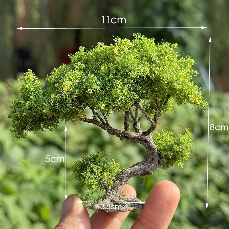 1/3/5/10pcs 8cm Simulation Shrub Wire Tree Mountain Sandtable Model Tree N Scale Train Railway Layout Doll House Landscaping