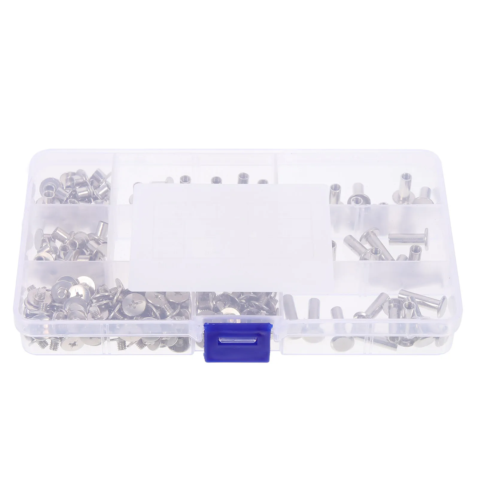 

Carbon Steel Binding Posts Ledger Lock Screws Silver Photo Album DIY Scrapbook Nuts Bolts Craft Sturdy Reusable Hardware