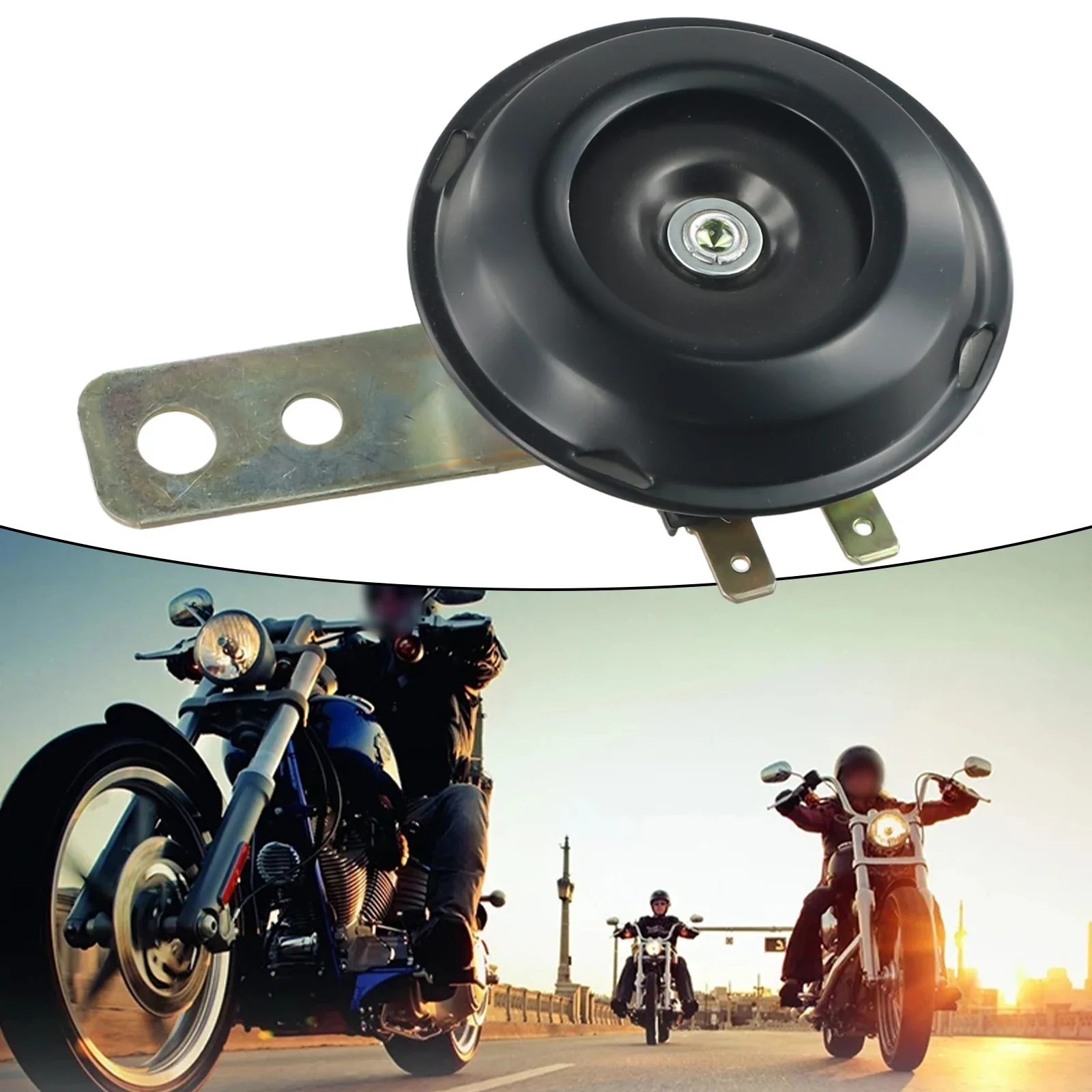 Motorcycle Horn Zirconia Sand 12v Electric Horn Loud 105db Strong Shock Brand New Practical To Use Accessories