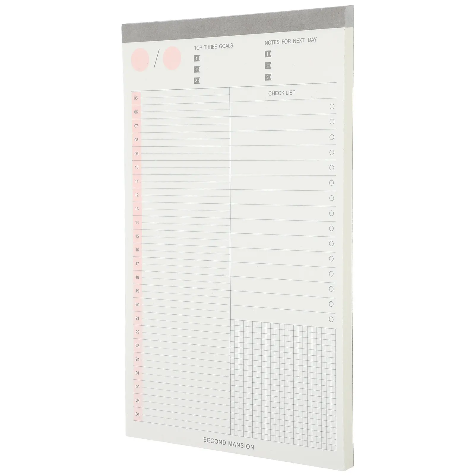 

Delicate Creative Schedule Notebook Portable Compact Daily Planner Notepad for Office Workers Teachers