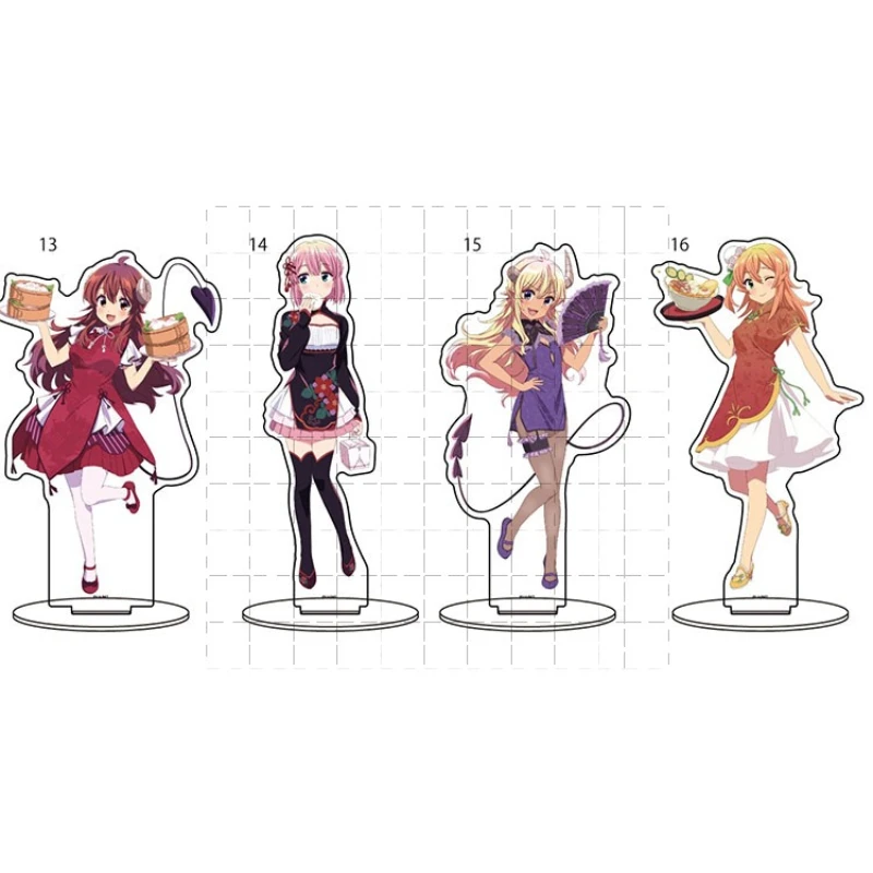 Game Chiyoda Momo Lilith Hinatsuki Mikan Yoshida Yuko Acrylic Stand Doll Anime Figure Model Plate Cosplay Toy for Gift