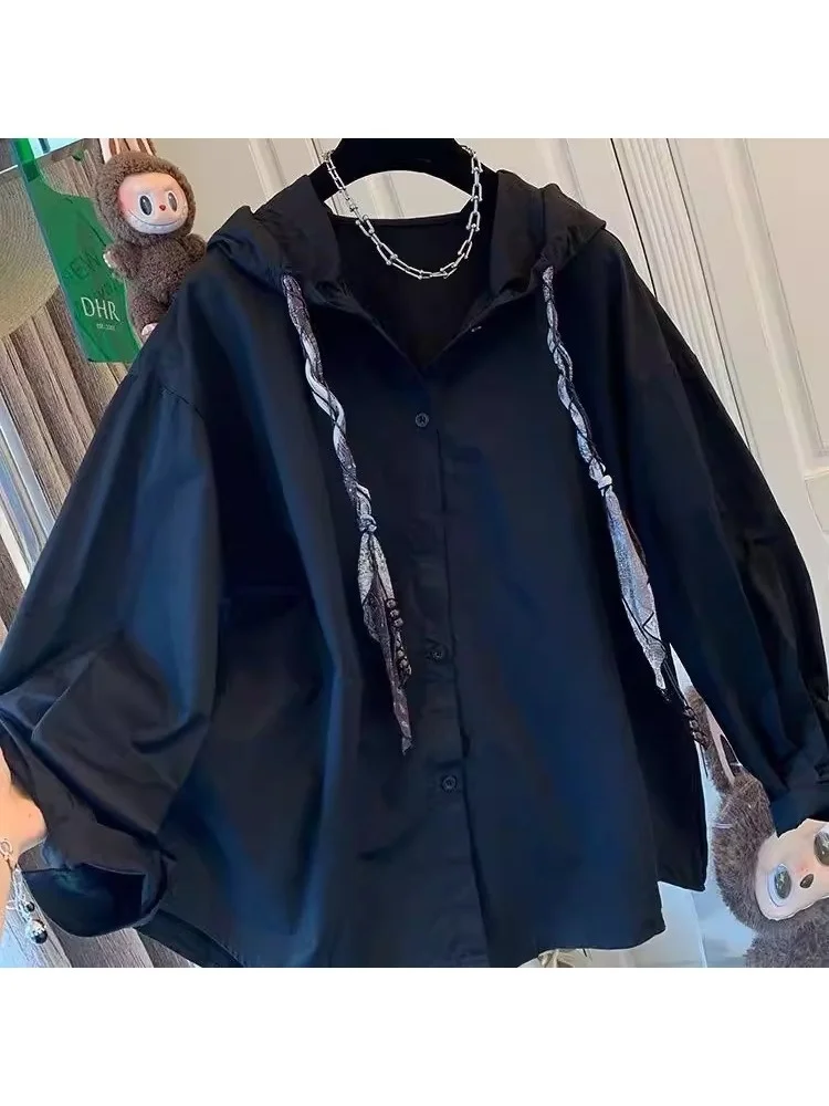 

plus Size 300 Pou Trendy Chinese Sle Color Hoodie irt Men Women Spring Design Slimming Long Sve Button up Cas...