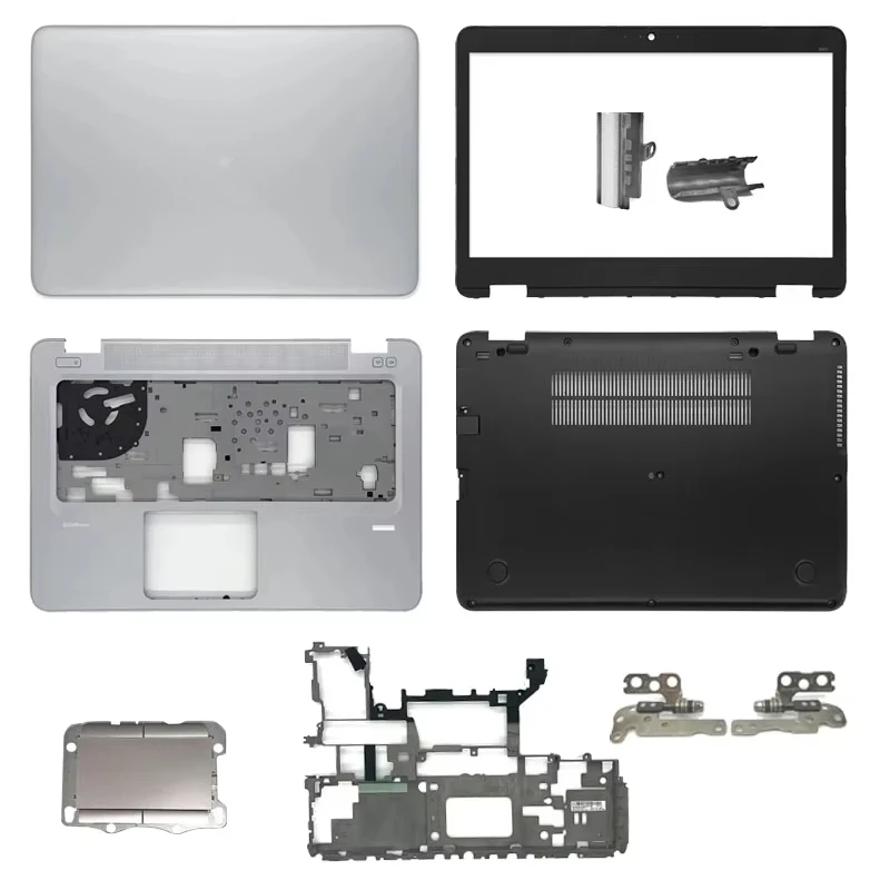 

New LCD Back Cover/Front Bezel/Hinges/Palmrest/Bottom Case/Network Card RJ45 Lan Port Case For HP EliteBook 840 G3 745 G3 740 G3