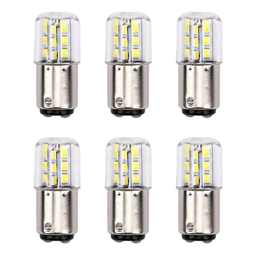 6 Pack Efficient BA15D LED Bulb 3W AC/DC12V LED Bulb Light CRI 80+ 300LM Light Bulb Back Up Light