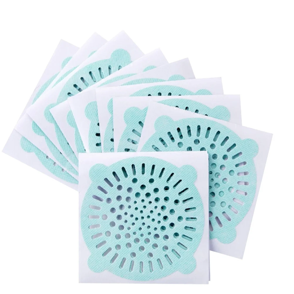 

30pcs 10Cm Drain Filter Screen Hair Stopper For Shower Sink Floor Strainer Anti-Blocking Water Flow Pool Catcher Green