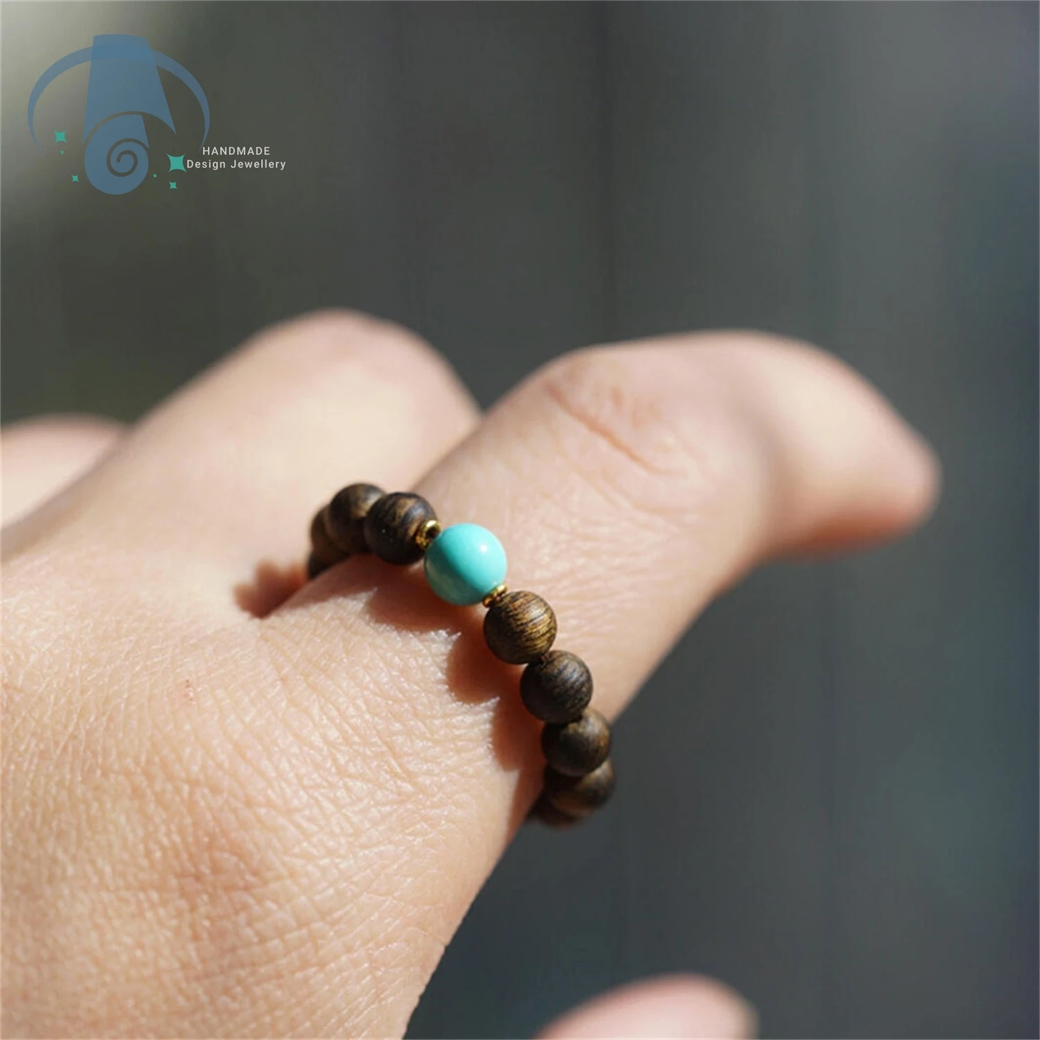 Natural Agarwood Ring with Jade Gourd and Fortune Beads for Meditation  Yoga Spiritual Practice Daily Wear Handmade Jewelry Gift