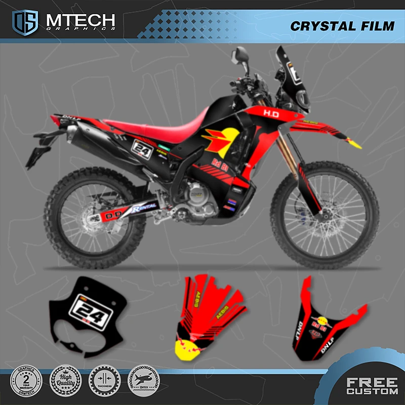 

DSMTECH For HONDA 2021 CRF250 RALLY 2021 CRF300 RALLY Custom Motorcycle Graphics Enduro Decals Stickers Kits 005