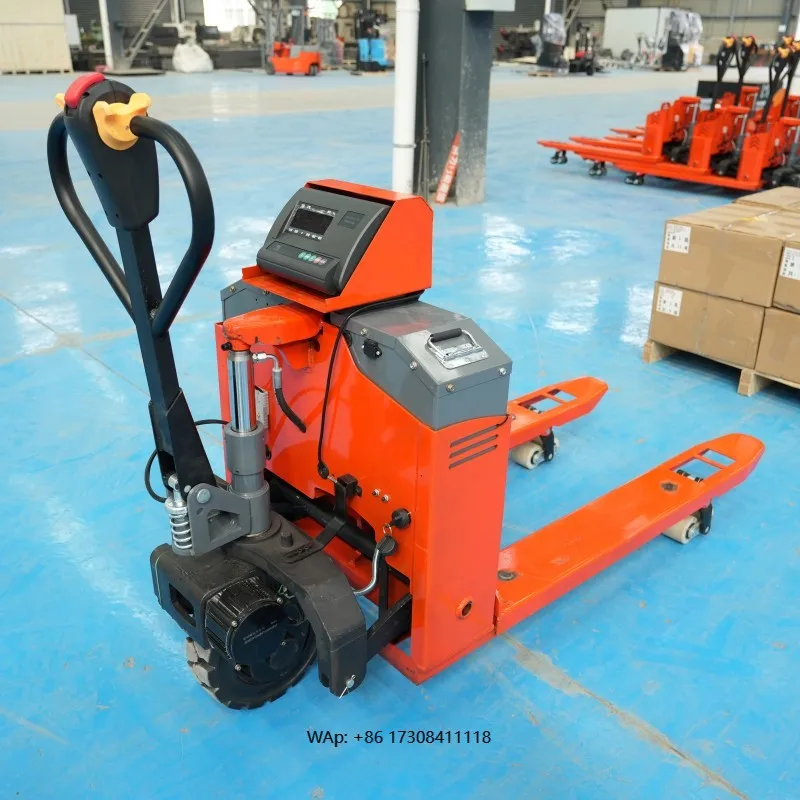 Full Electric Off-road Electronic Scale Pallet Truck with High Precision Weighing and Walking Operation