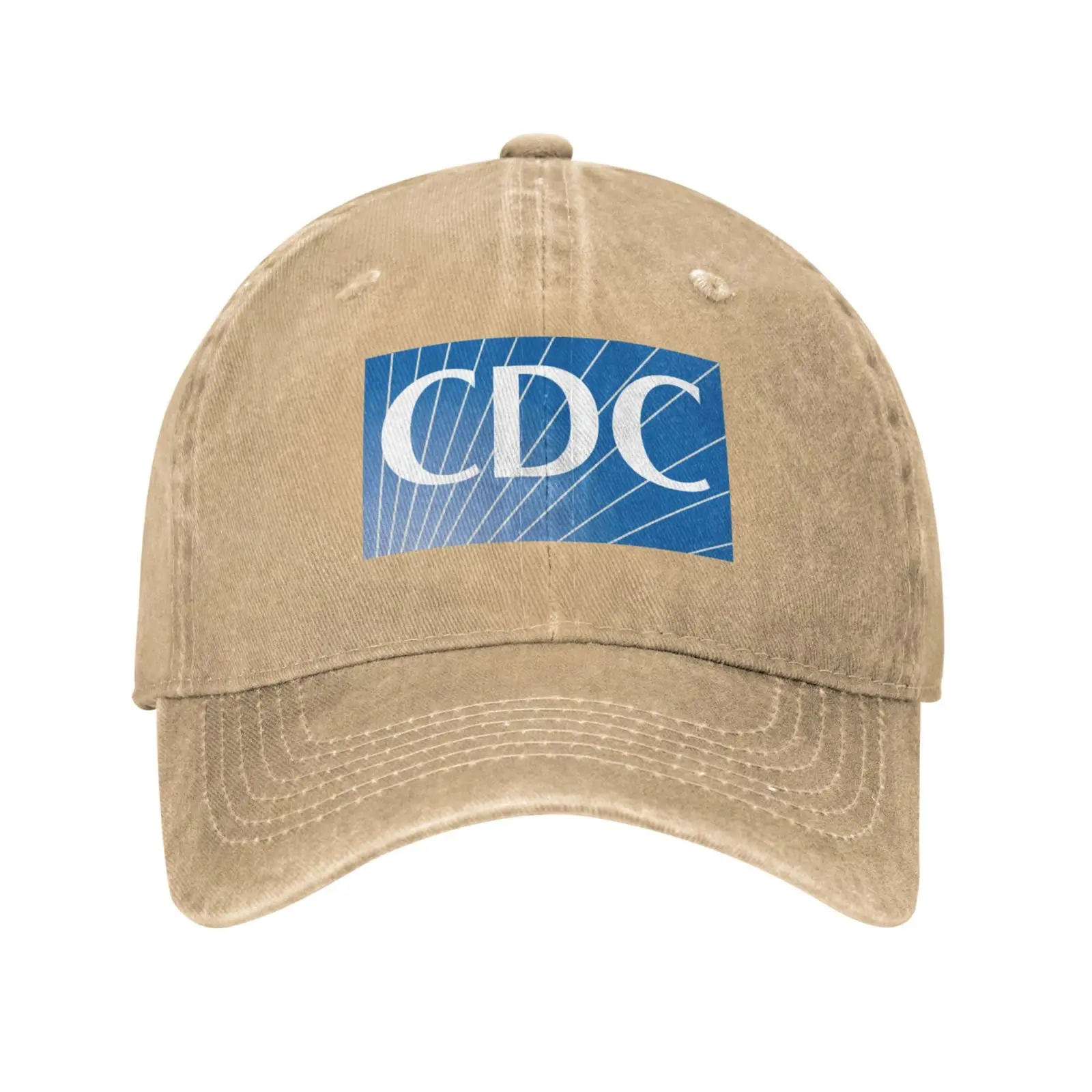 Casquette de baseball en denim avec logo CDC, chapeau de qualité