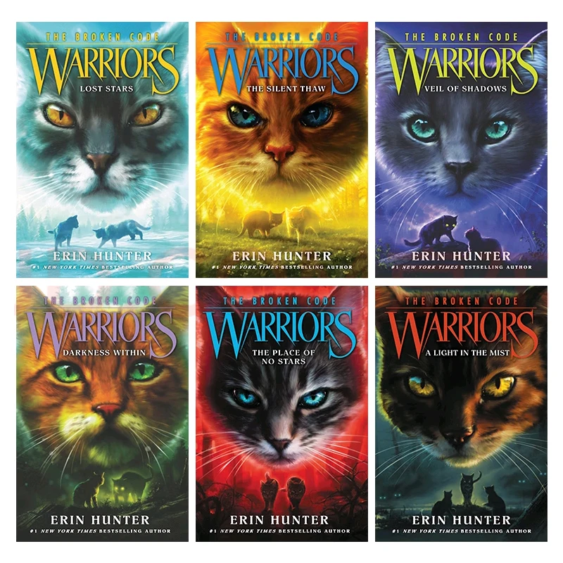 6 Books Cat Warrior The Prophecies Begin Children's Novel Book Fantasy Animal Novel Books