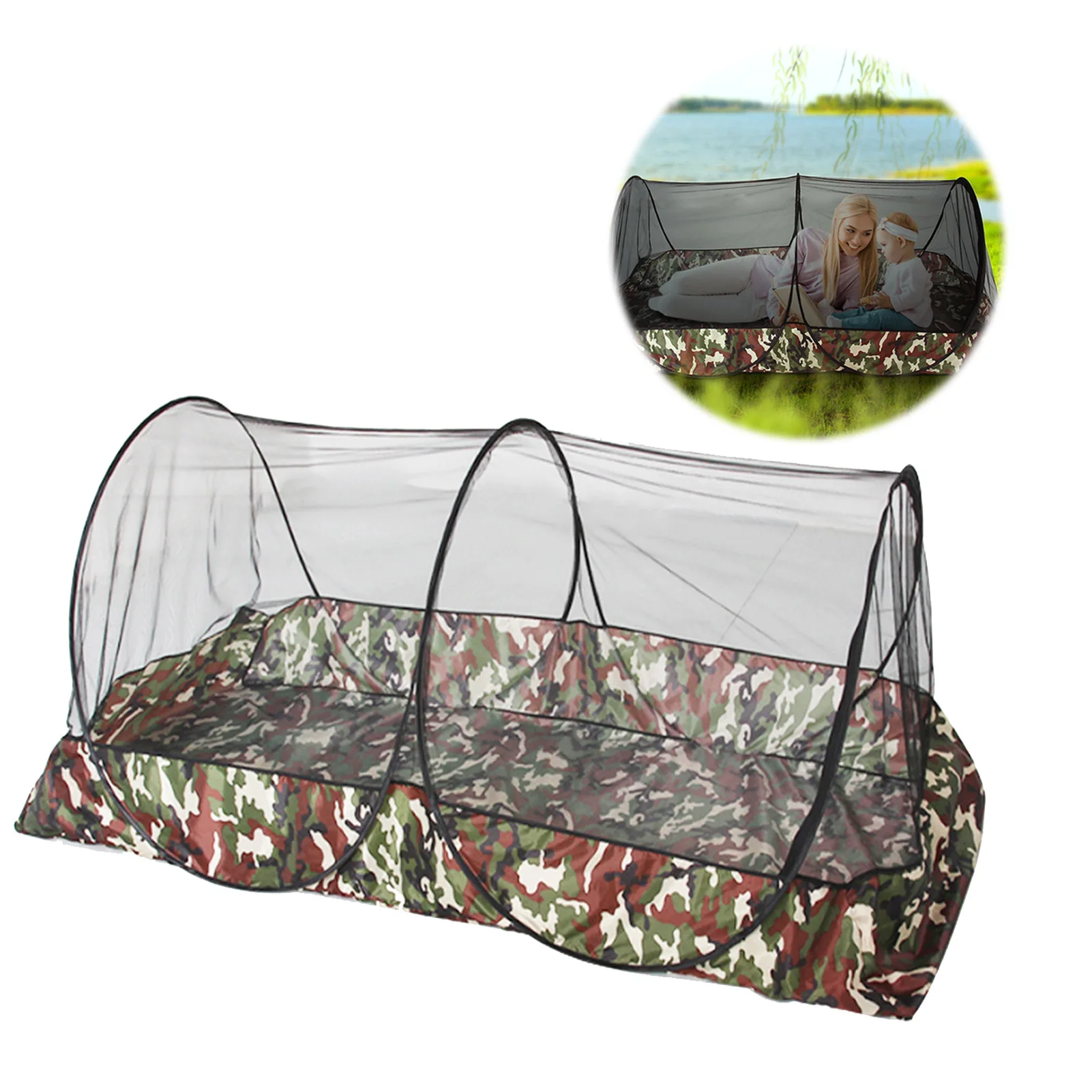 

Newly Portable Anti Mosquito Bed Canopy Convenient to Carry Fly Insects Preventing Net Suitable for Indoor & Outdoor