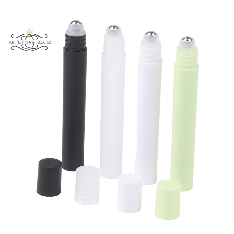 10ml Empty Perfume Roll Roller Ball Bottle On Plastic Stainless Steel Liquids Oil Container Refillable Bottles Holders