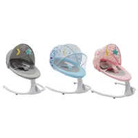 Baby Rocker for Children w/Remote Control& Bluetooth,Time Setting,Max Load Capacity 18kg, Auto Swing,for Babies 0 to 18 Months