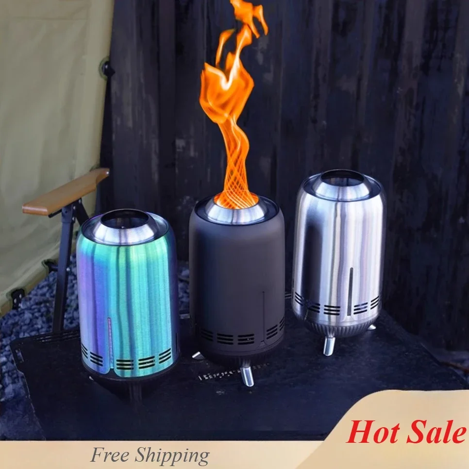

Tall Style Incinerator Gasifier Flame Heater Portable Bonfire Stove Camping Tools