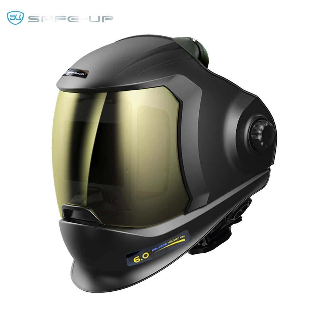 SAFEUP Professioneller Schweißhelm, angetriebene, luftreinigende True Color-Schweißmasken mit automatischer Verdunkelung für die Staubentfernung von Schweißgeräten