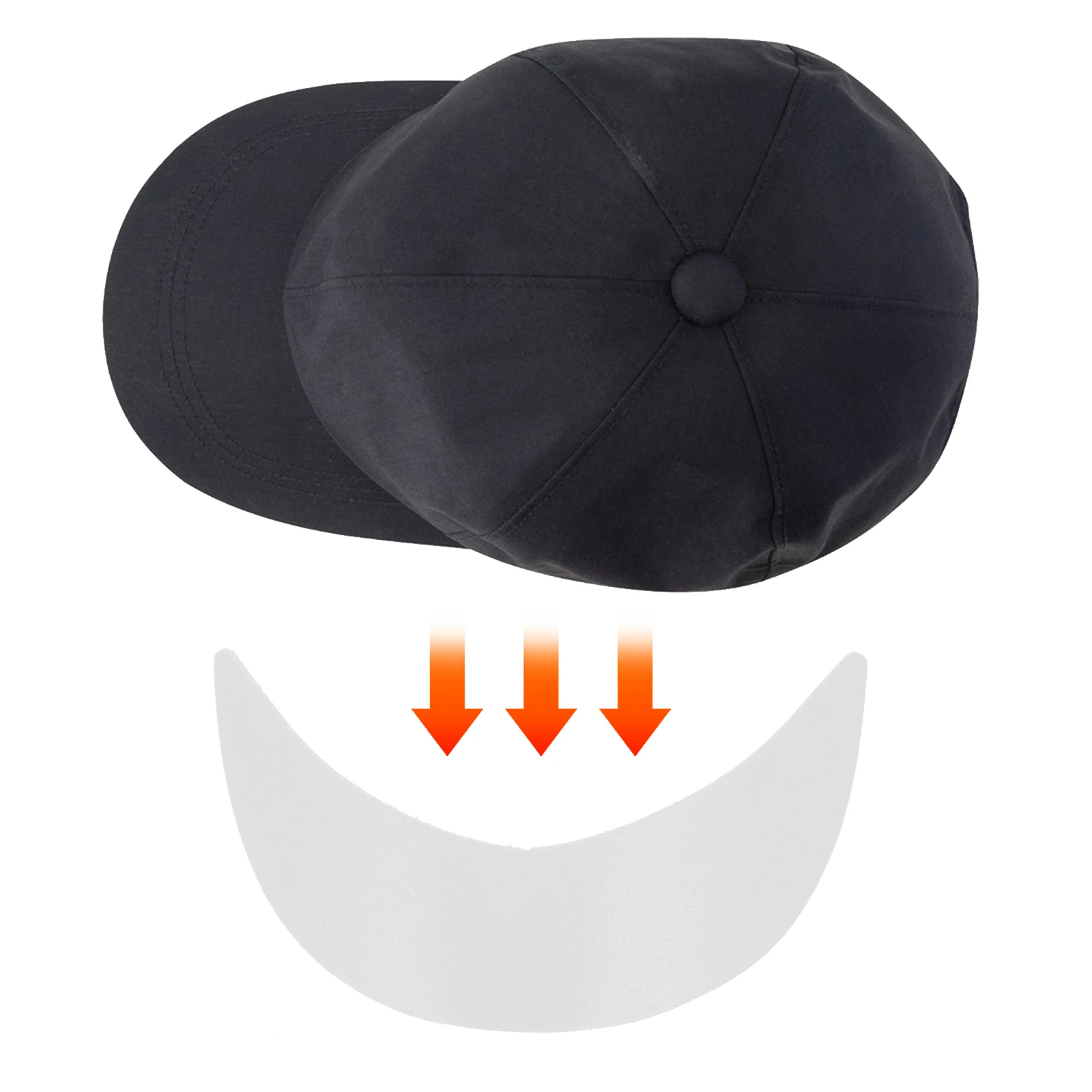 

10pcs Hat Brim Replacement Baseball Cap Accessories White Insert Liner Support Visor Board Peak Caps Brim Hat