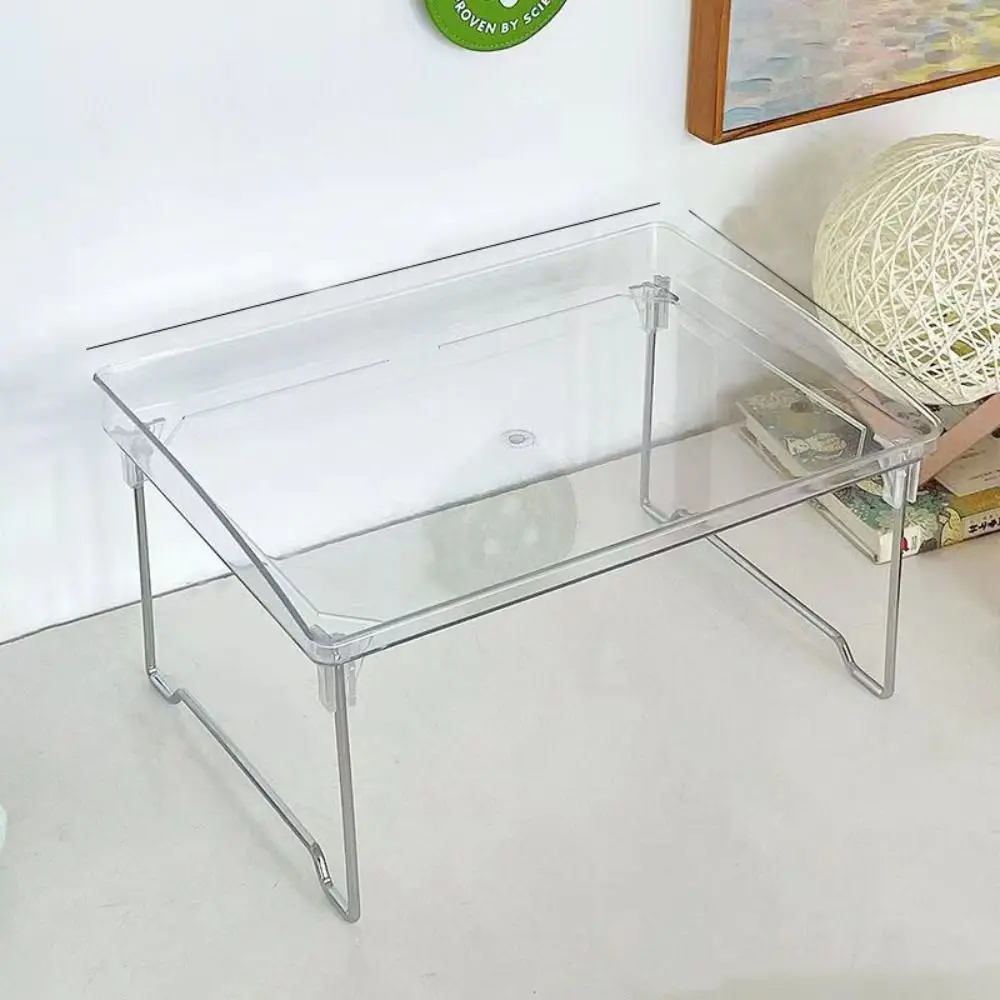 

Miscellaneous Organizer Acrylic Desktop Storage Rack Transparent Simple Cup Holder Foldable High-capacity Bathroom Shelf Jewelry