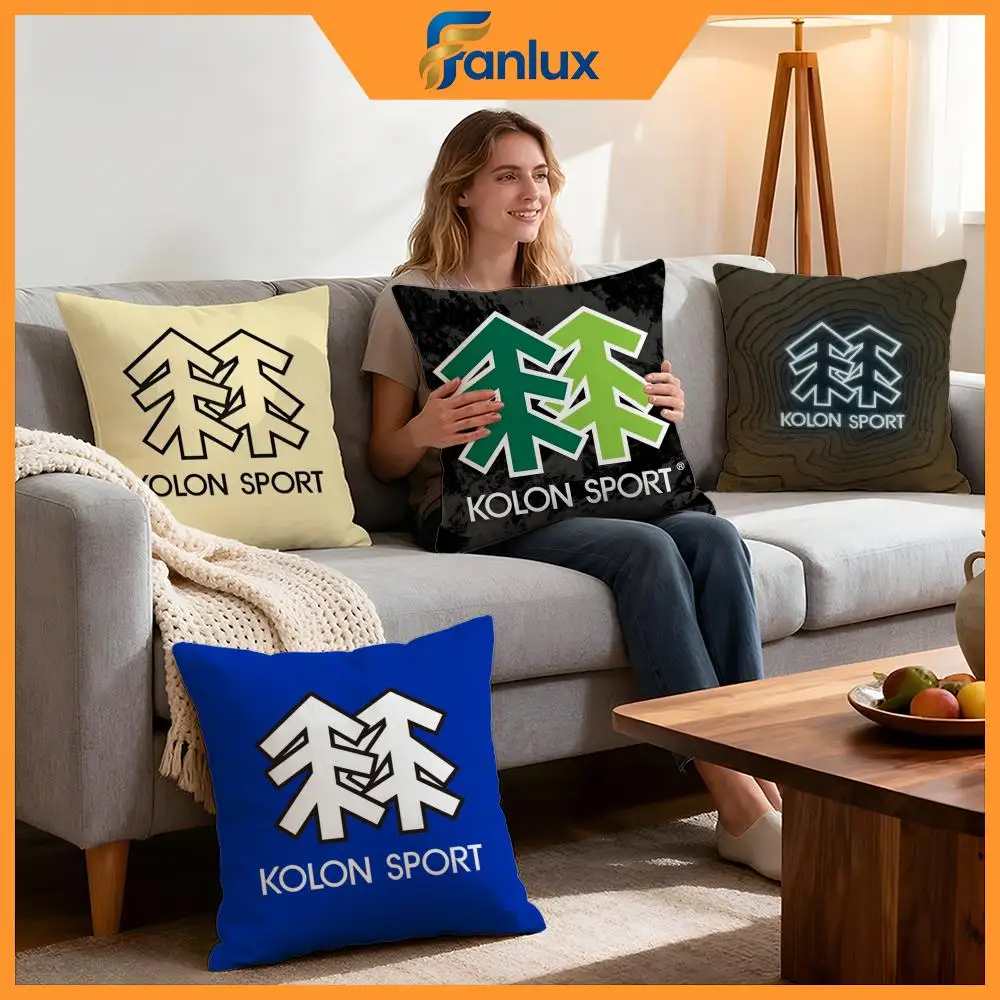 Brand KOLON SPORT Cushion Cover 4Pcs Decorative Covers Soft Cushion Case for Sofa Couch Decor 40x40 45x45 Pillowcases