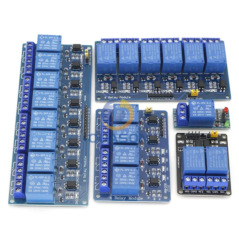 5V 12V1 2 4 6 8 Channel Relay Module With Optocoupler Relay Output 1 2 4 6 8 Way Relay Module For Arduino In stock