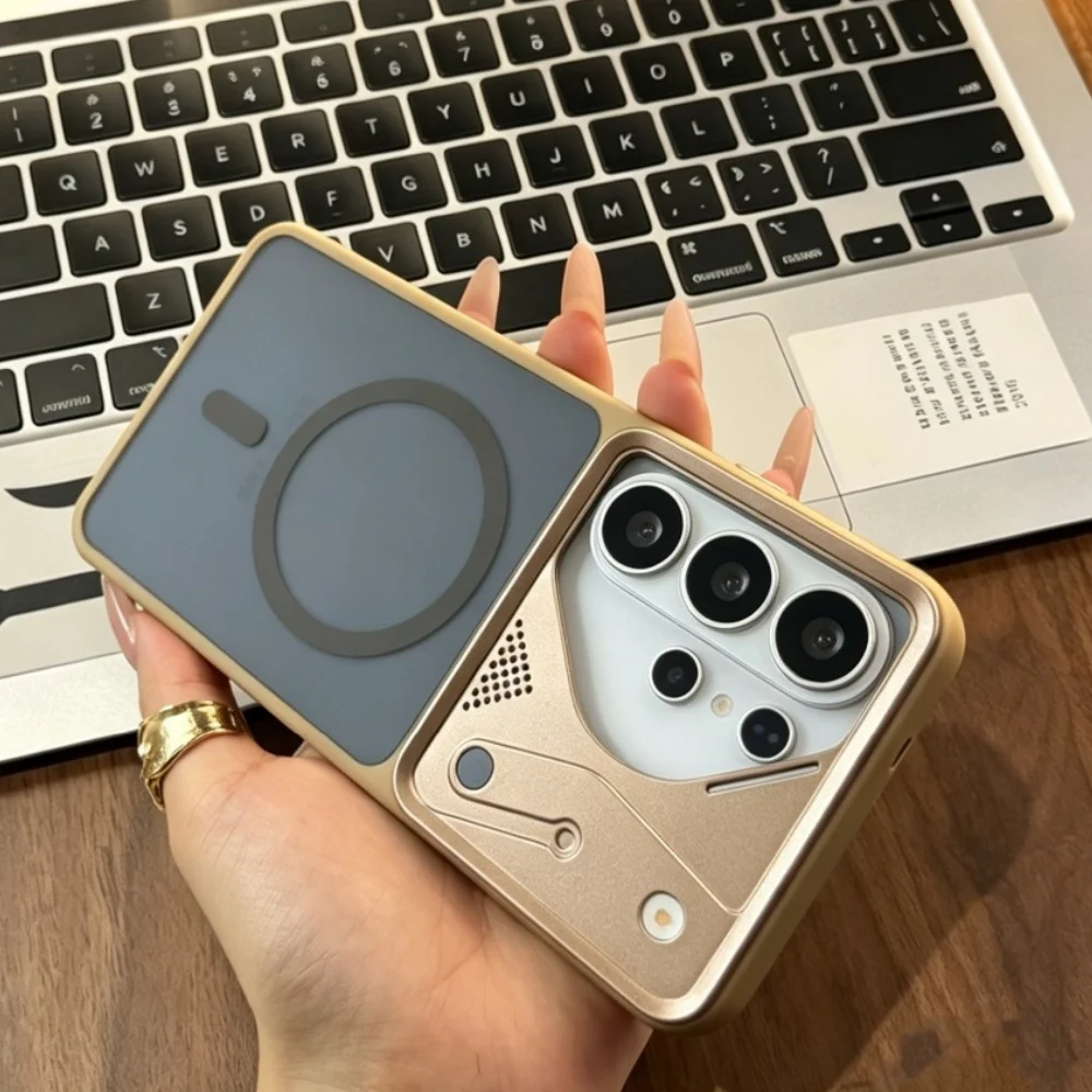 Matte Transluzente Armor Magnetische Handyhülle für Samsung Galaxy S26 S25 S24 Ultra S26Ultra S25Ultra für Magsafe Stoßfeste Abdeckung