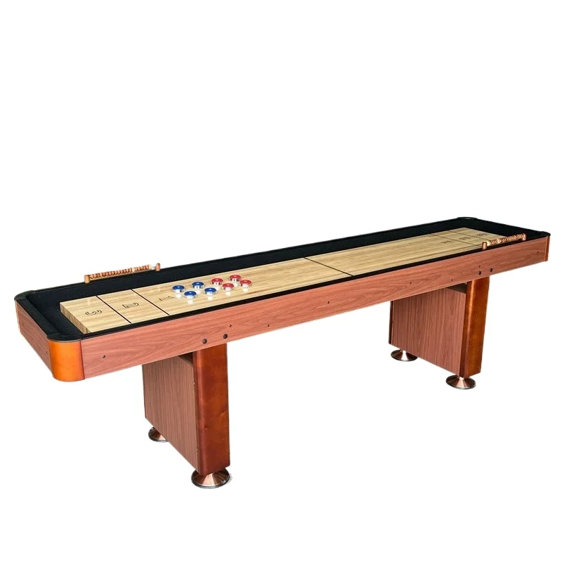 12Ft shuffleboard table, high-grade solid wood spray paint, birch slide baseplate
