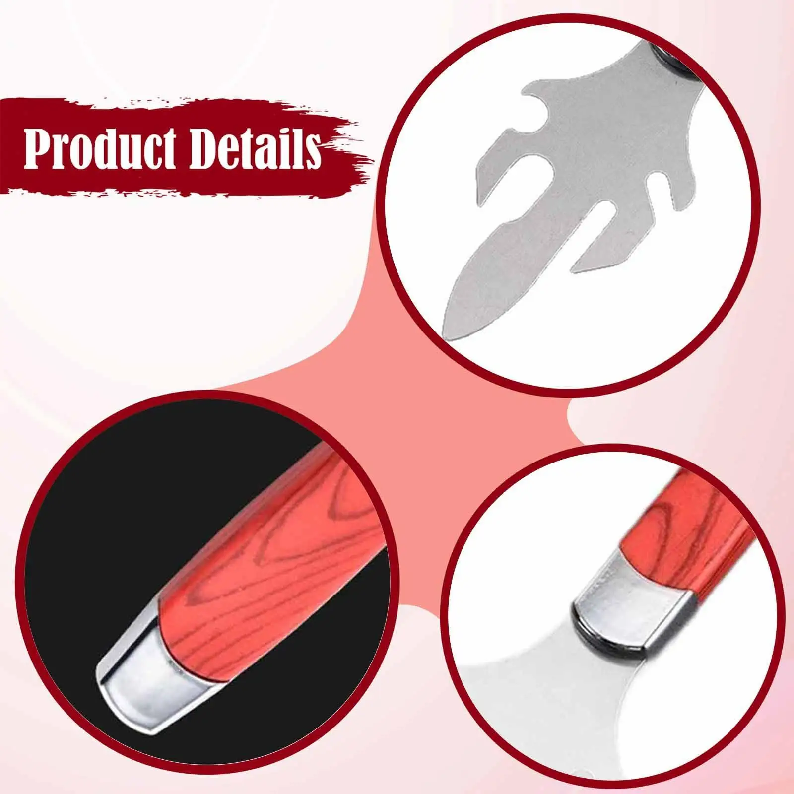 5xClam Opener Oyster Shucker Cooking Camping Outdoor Nuts Oyster Shucking Tool