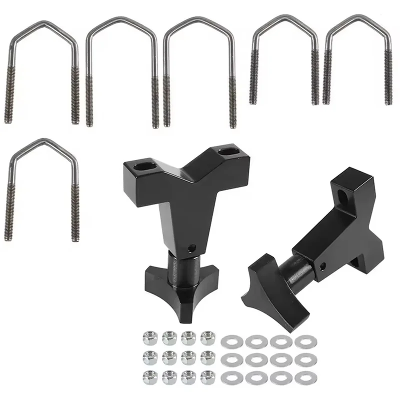 

High Lift Universal Mount 1-2.5Inch For Front Tube Adjustable Jack Tube Bracket For Jeep Wrangler JK TJ Roof Rack Front