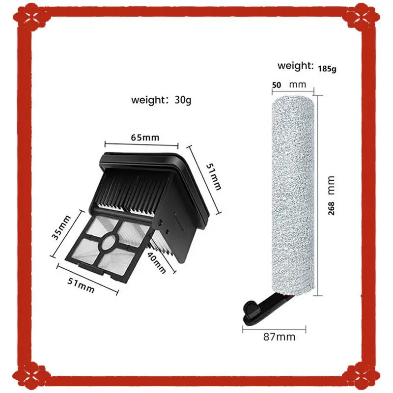 จัดส่งตลอด 24 ชั่วโมงแปรงลูกกลิ้ง HEPA FILTER เครื่องดูดฝุ่นพลาสติกอุปกรณ์เสริมสําหรับ Dreame H20 / Dream H30 เครื่องดูดฝุ่น